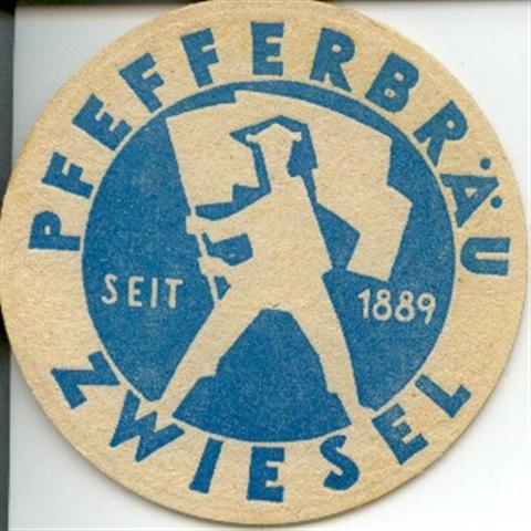 zwiesel reg-by dampf rund 1a (rund-pfefferbru-druck blau)